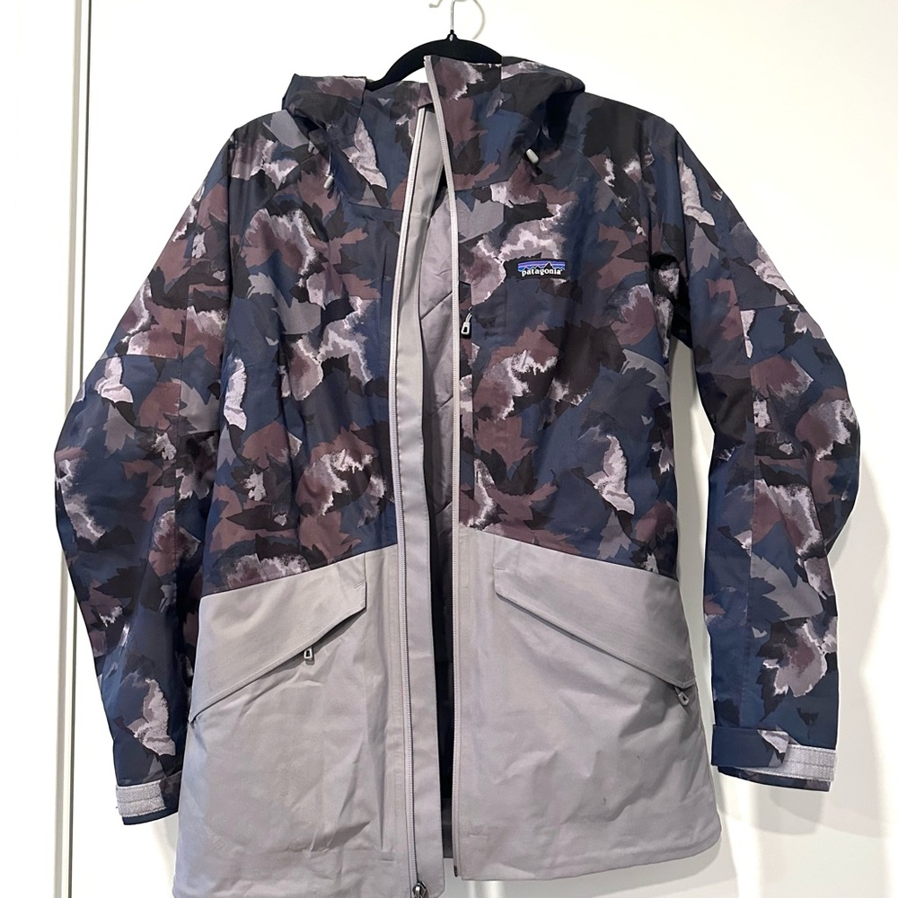 Patagonia Insulated Snowbelle Jacket, Maple Camo/Violet - XS